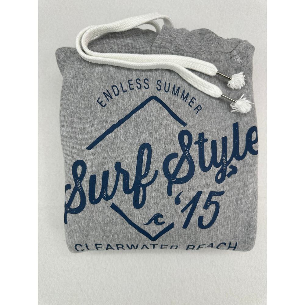 Trading Co Beach Outfitters Gray Sweatshirt Dress Beach Coverup Surf Style L - Picture 7 of 7